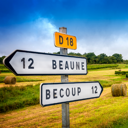 Road signs in France